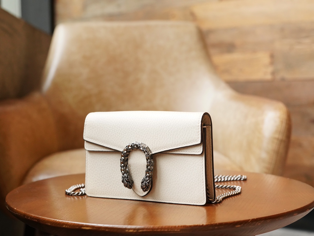 gvc*1 dionysus S*per mini leather bag white ‎476432 - 16.5x10x4cm