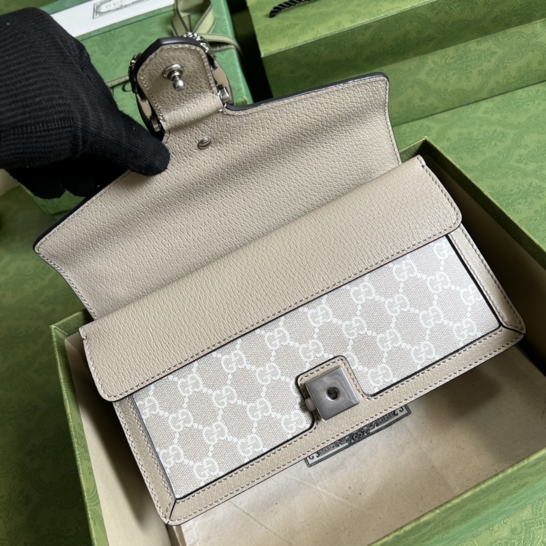 Gvc*1 dionysus small shoulder bag white and beige 499623 - 25x13.5x7cm