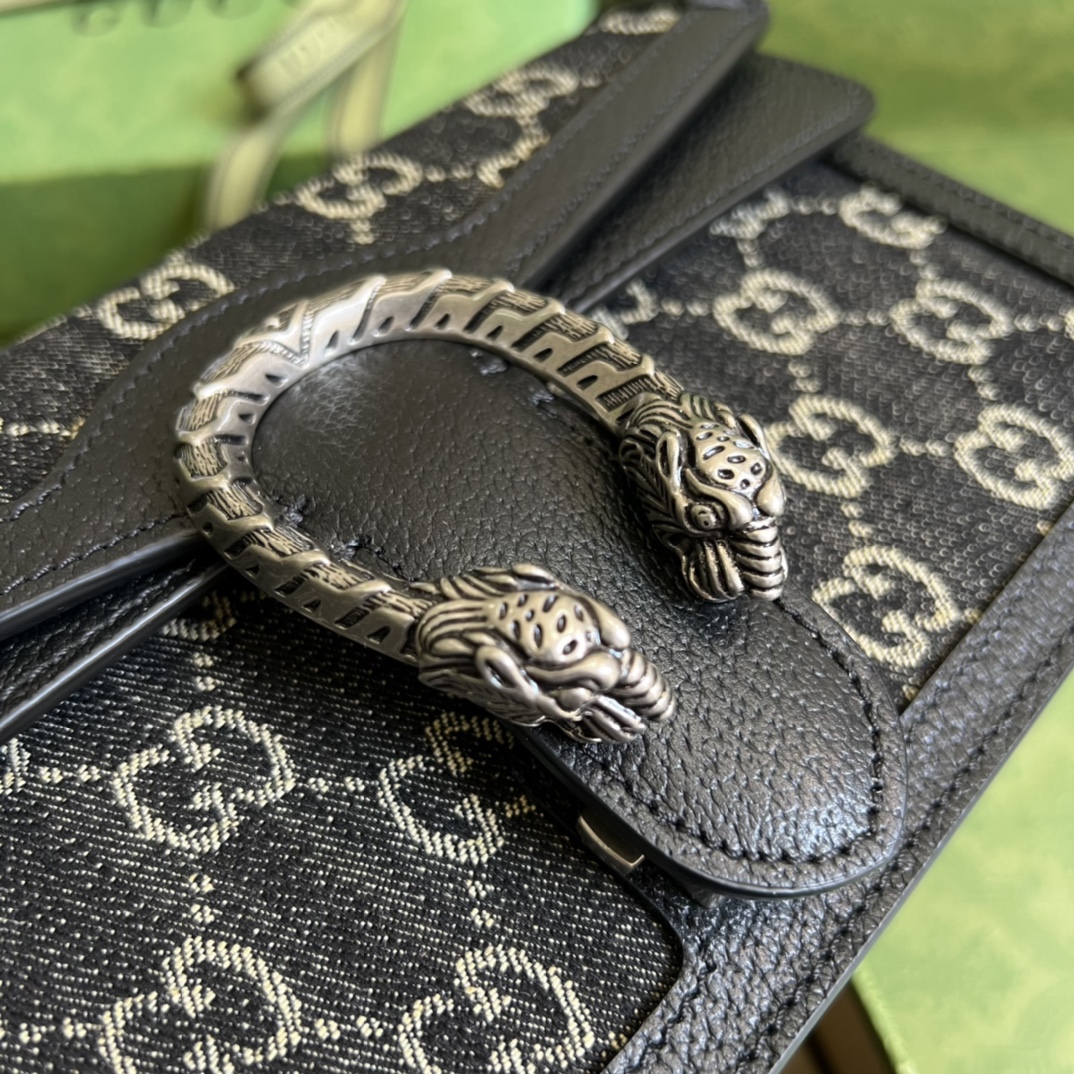gvc*1 dionysus small jacquard black and ivory De*1m 499623 - 25x13.5x7cm
