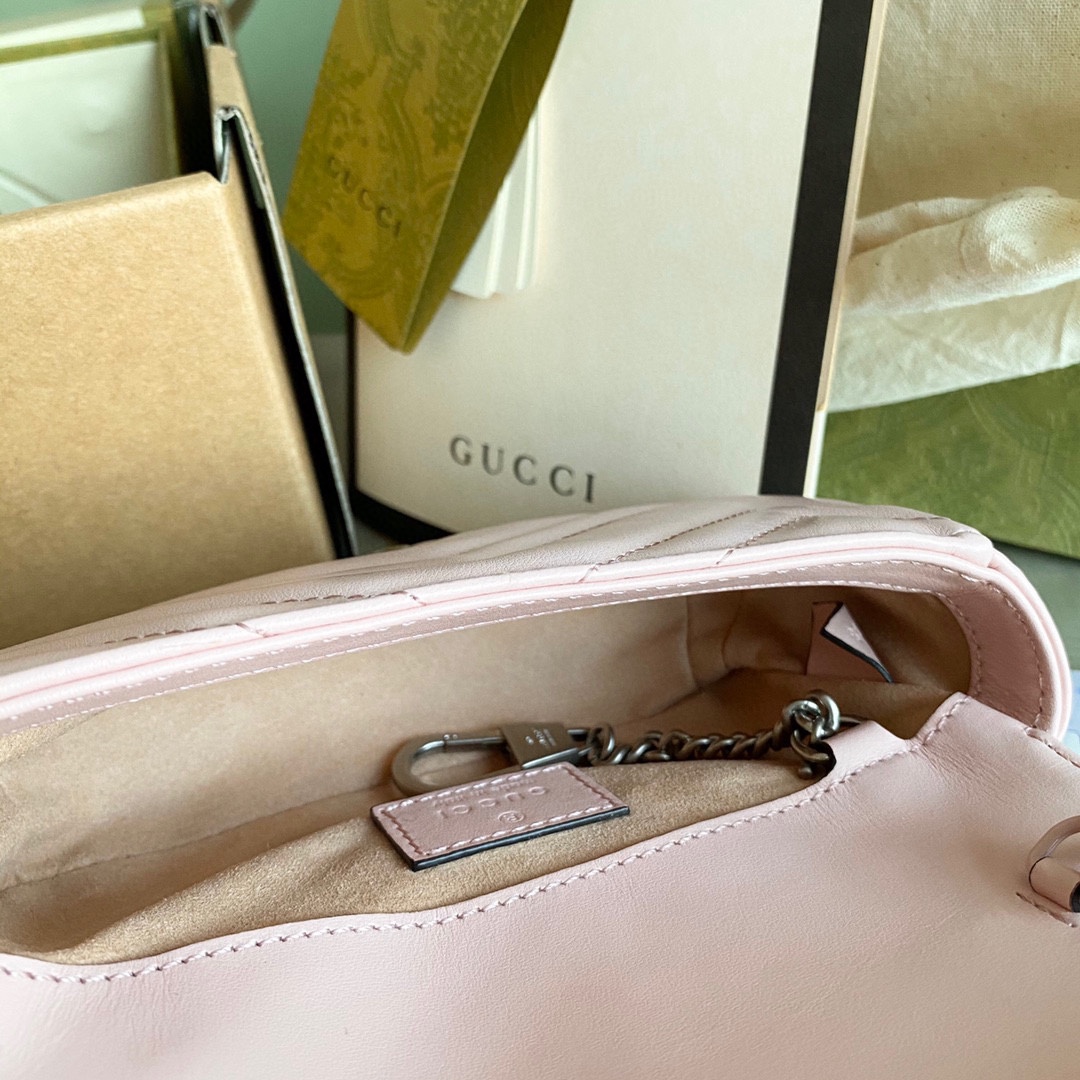 GG Marmont belt bag Light Pink 699757 - 16.5 x 10 x 4.5cm