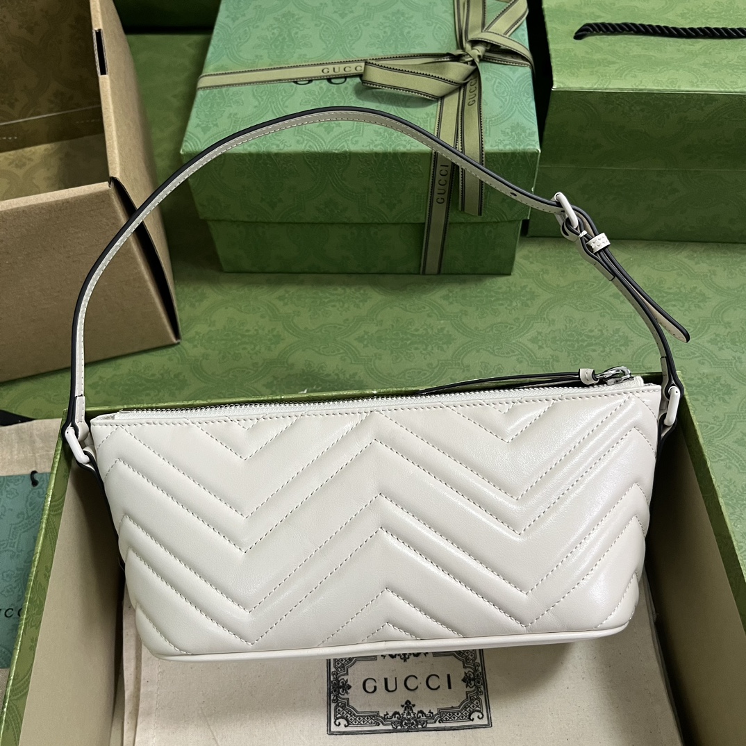 GG Marmont shoulder bag White 739166 – 23cm x 12cm x 10cm
