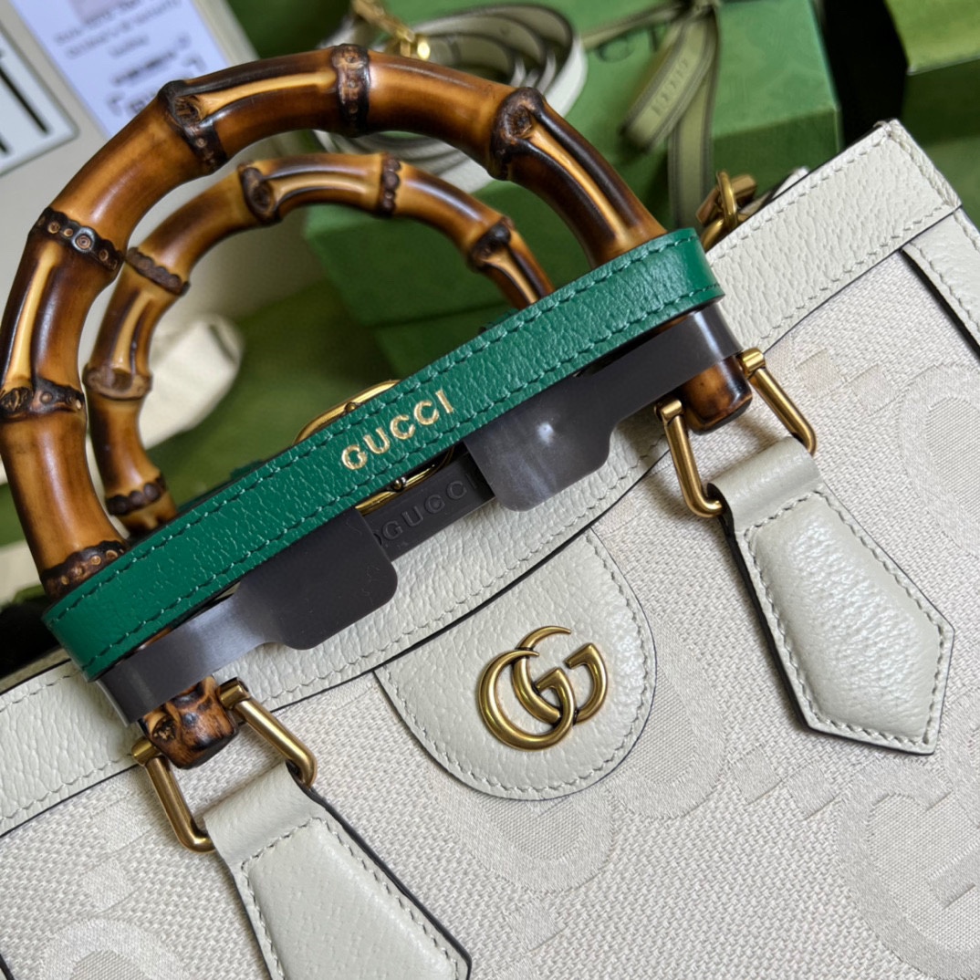 Gvc*1 diana small tote bag white 702721  - 27 x 24 x 11cm