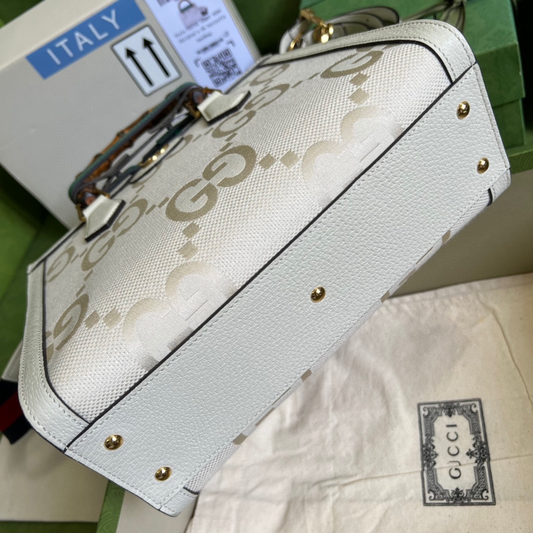 Gvc*1 diana small tote bag white 702721  - 27 x 24 x 11cm
