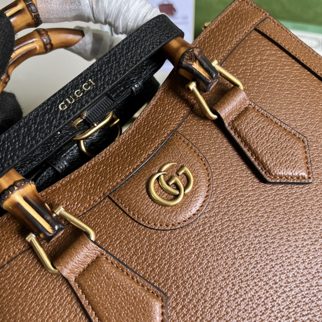 Gvc*1 diana medium tote bag  cuir leather 678842   - 35 x 30 x 14cm