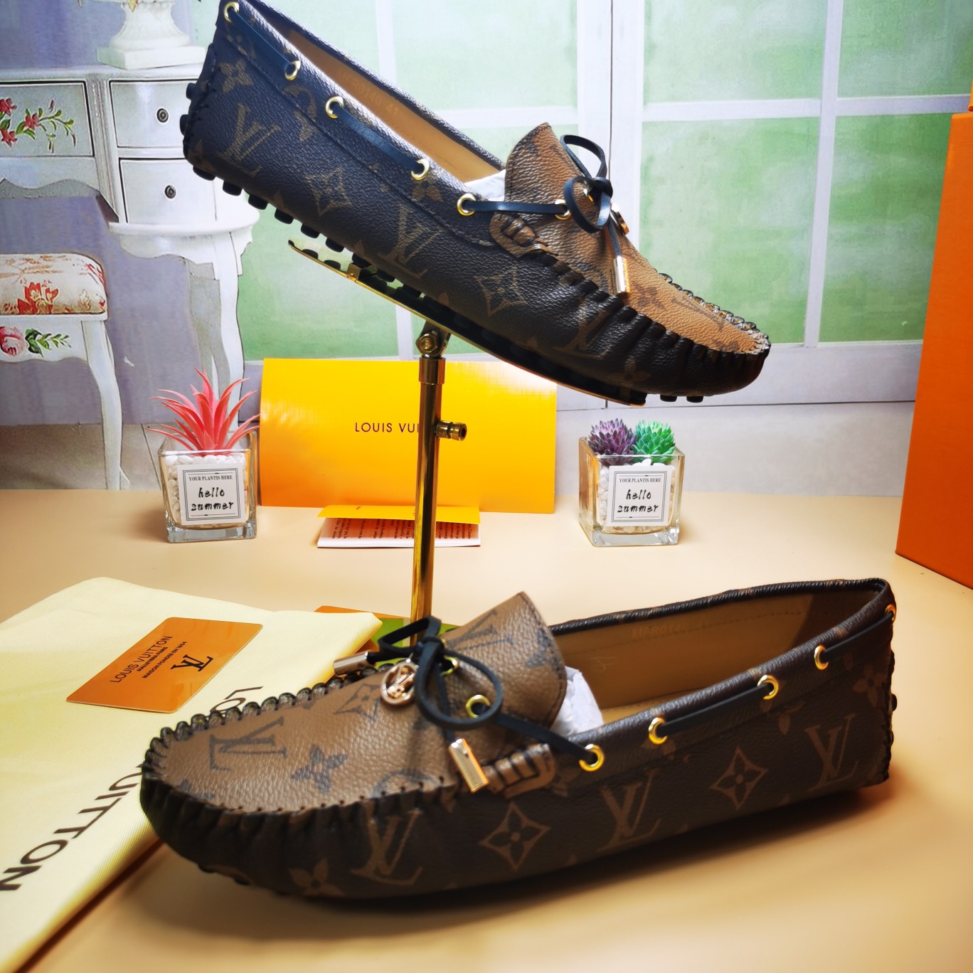 LV flat monogram shoe cawhide sheepskin 35-46