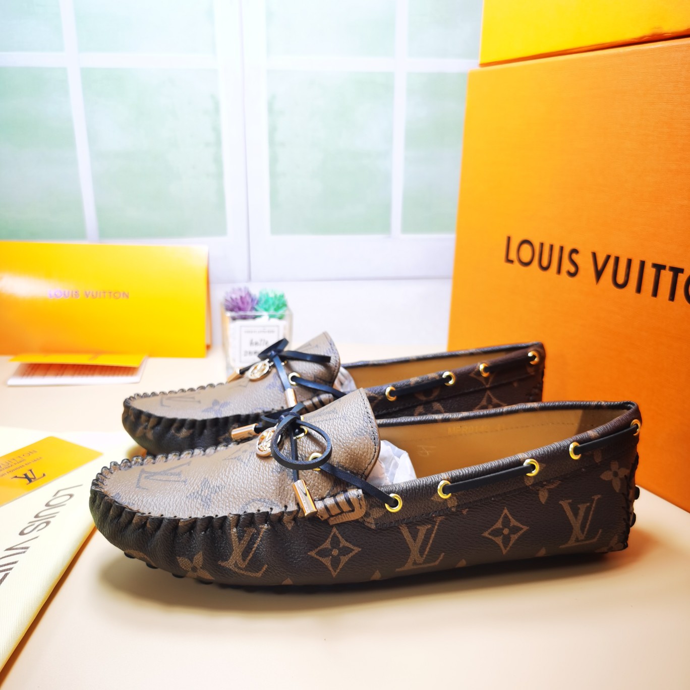 LV flat monogram shoe cawhide sheepskin 35-46