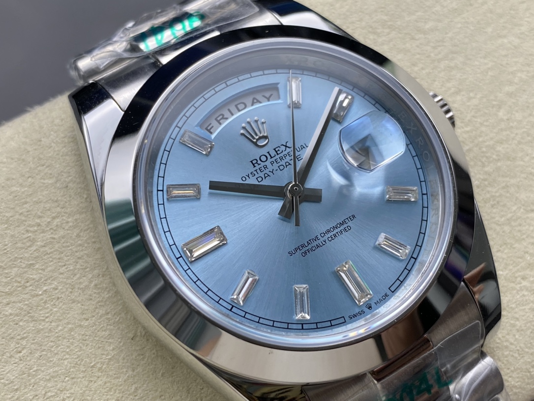 r01ex D1am0nd engraved double date date series 40mm